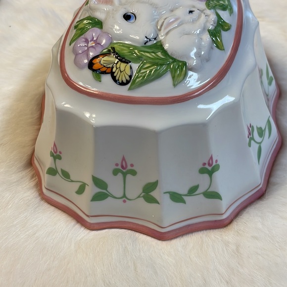 FRANKLIN MINT Le Cordon Bleu RABBIT Ceramic EASTER Mold ORIGINAL STICKERS Excell - Picture 6 of 8
